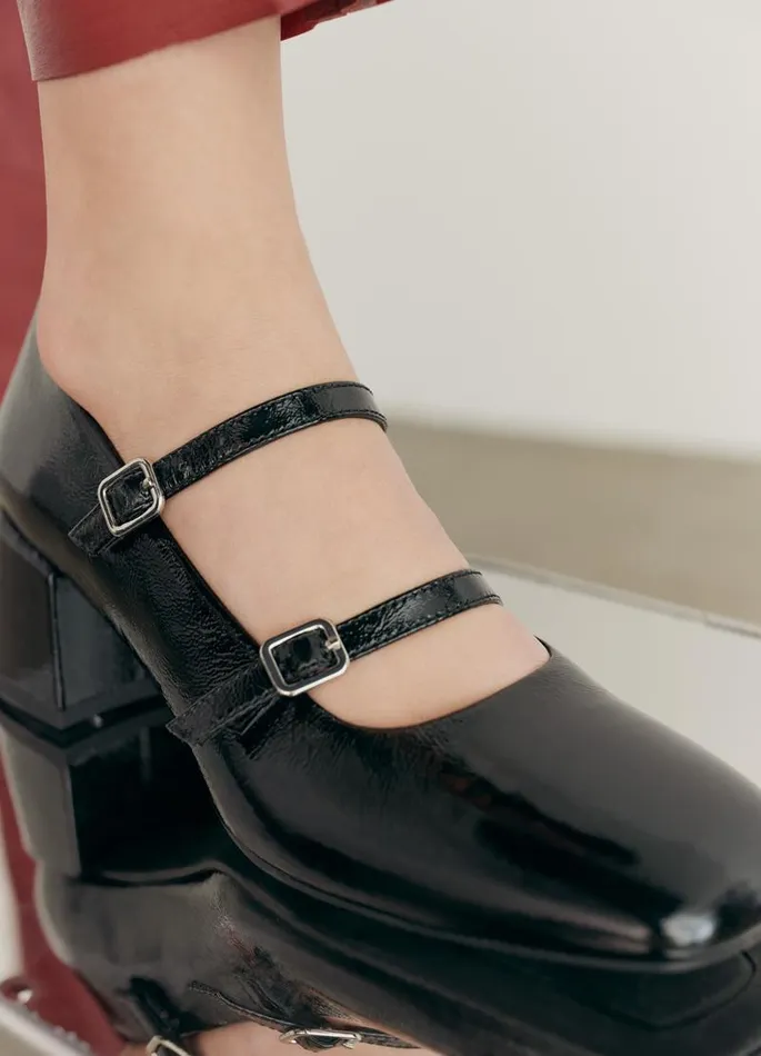 Women Vagabond Pumps ADISON PUMPS Black Patent Leather
