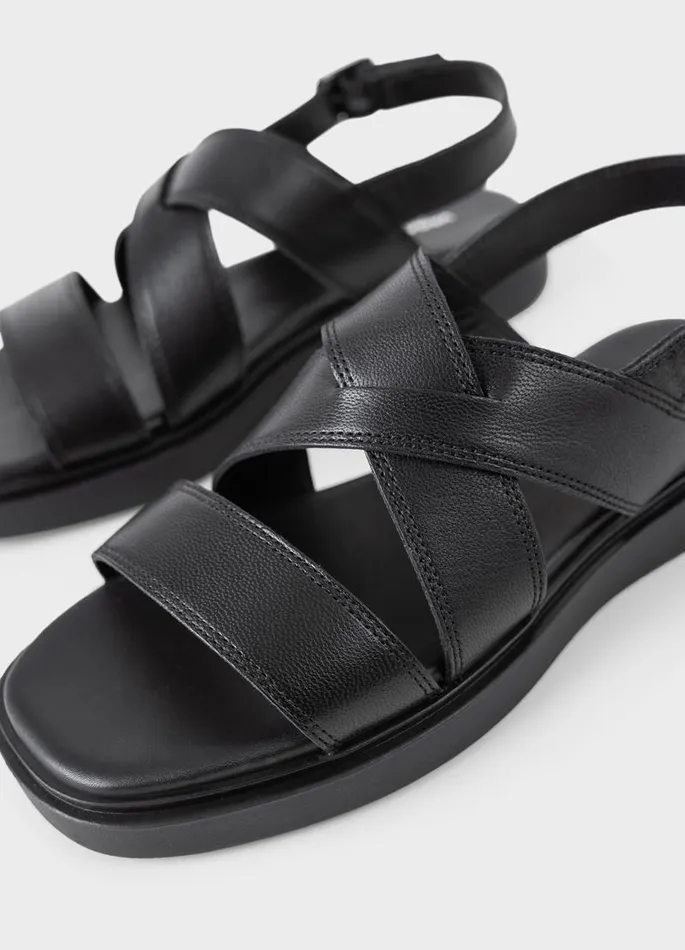 Women Vagabond Sandals CONNIE SANDALS Black Leather