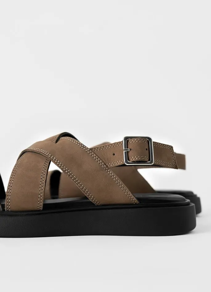 Women Vagabond Sandals CONNIE SANDALS Brown Nubuck