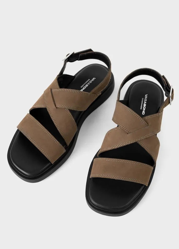 Women Vagabond Sandals CONNIE SANDALS Brown Nubuck