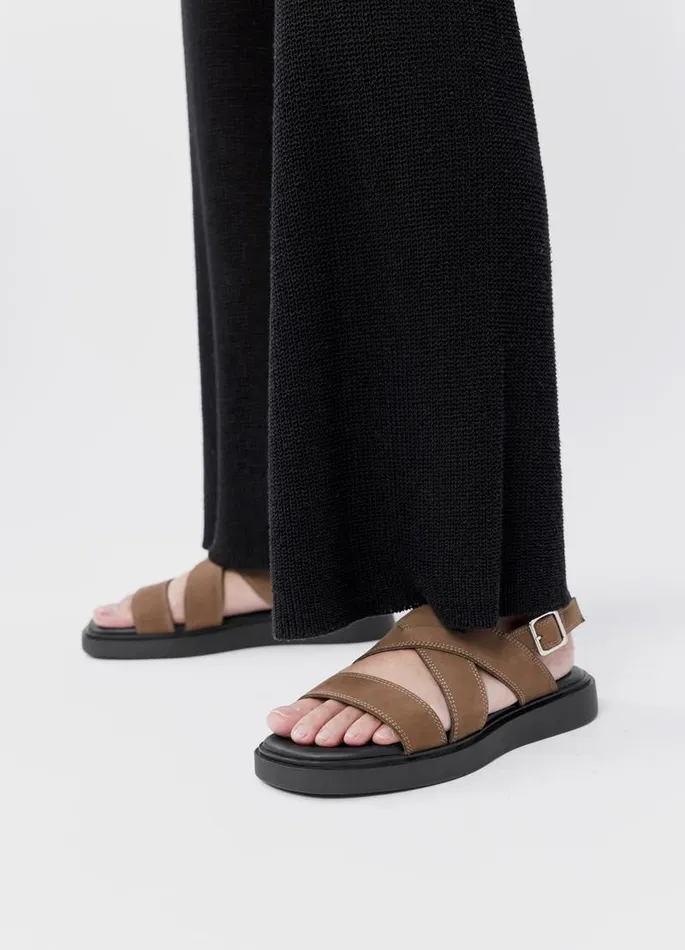 Women Vagabond Sandals CONNIE SANDALS Brown Nubuck