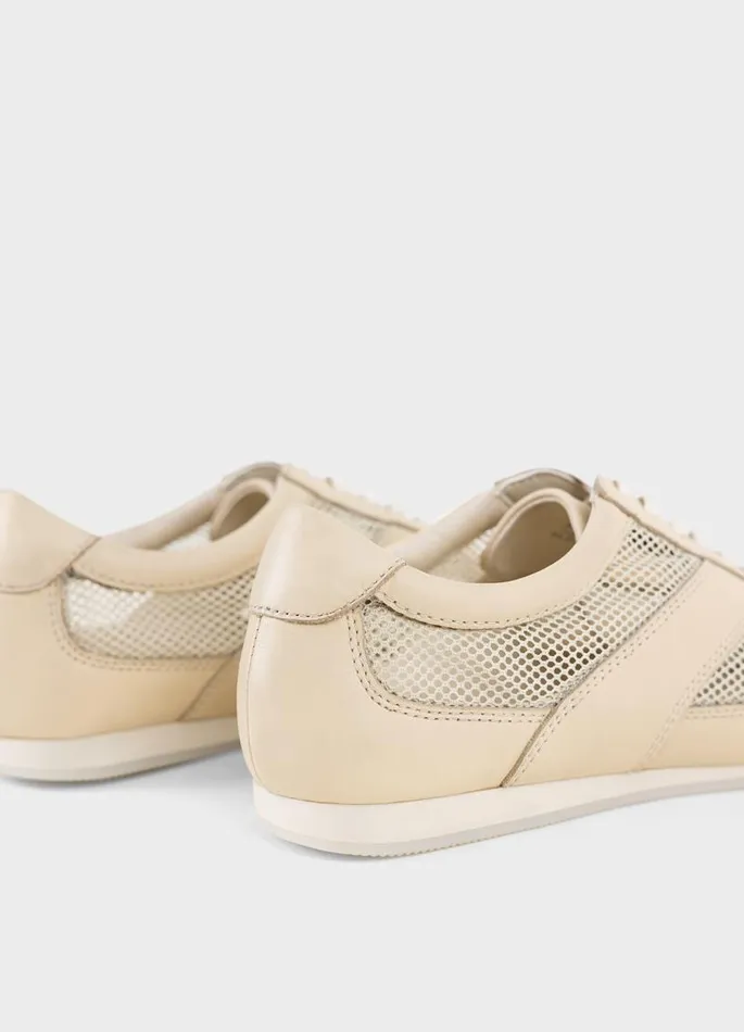 Women Vagabond Sneakers HILLARY SNEAKERS Beige Leathermesh