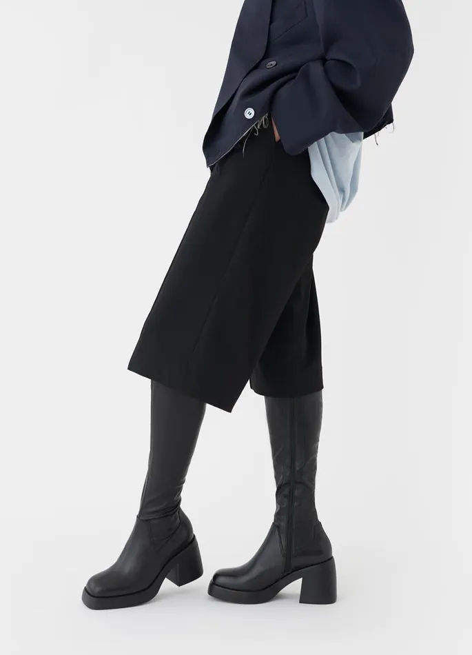 Women Vagabond Tall Boots BROOKE TALL BOOTS Black Leathercomb