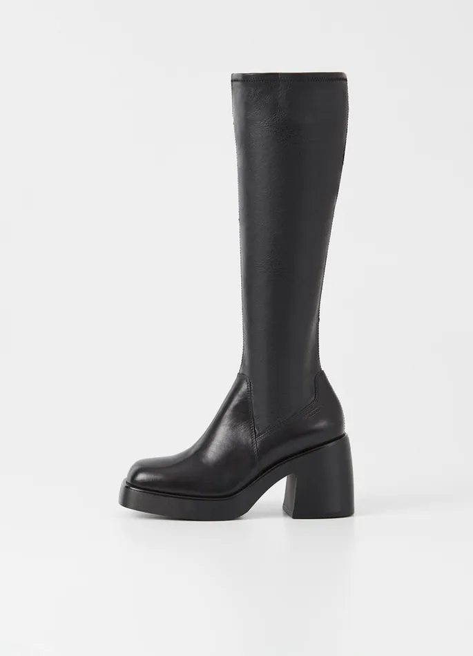 Women Vagabond Tall Boots BROOKE TALL BOOTS Black Leathercomb