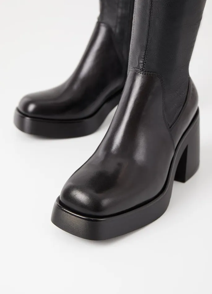 Women Vagabond Tall Boots BROOKE TALL BOOTS Black Leathercomb