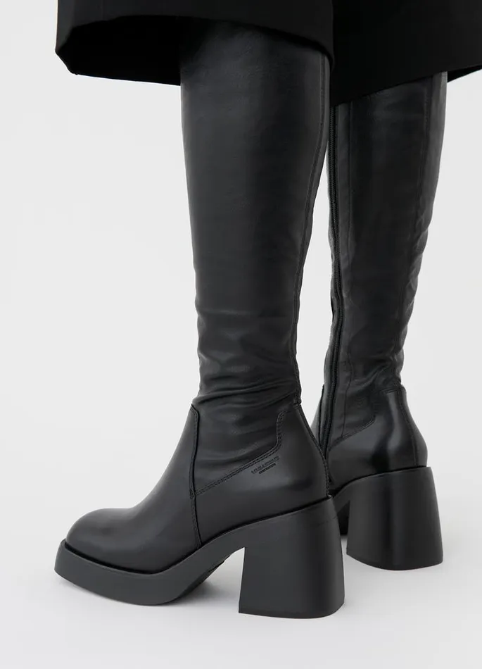 Women Vagabond Tall Boots BROOKE TALL BOOTS Black Leathercomb