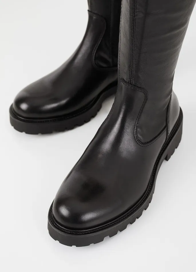 Women Vagabond Tall Boots KENOVA TALL BOOTS Black Leathercomb