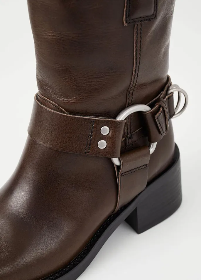 Women Vagabond Tall Boots NOUR TALL BOOTS Brown Leather