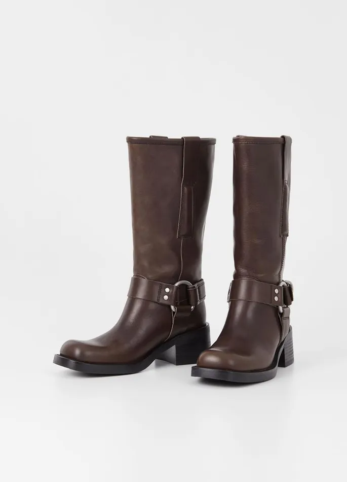 Women Vagabond Tall Boots NOUR TALL BOOTS Brown Leather