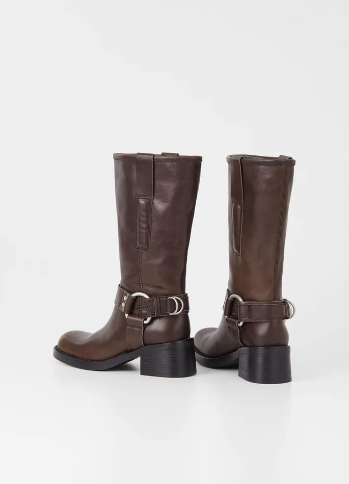 Women Vagabond Tall Boots NOUR TALL BOOTS Brown Leather