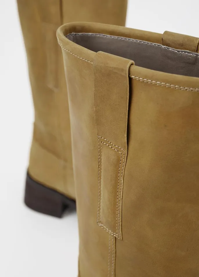 Women Vagabond Tall Boots NOUR TALL BOOTS Green Oily Nubuck