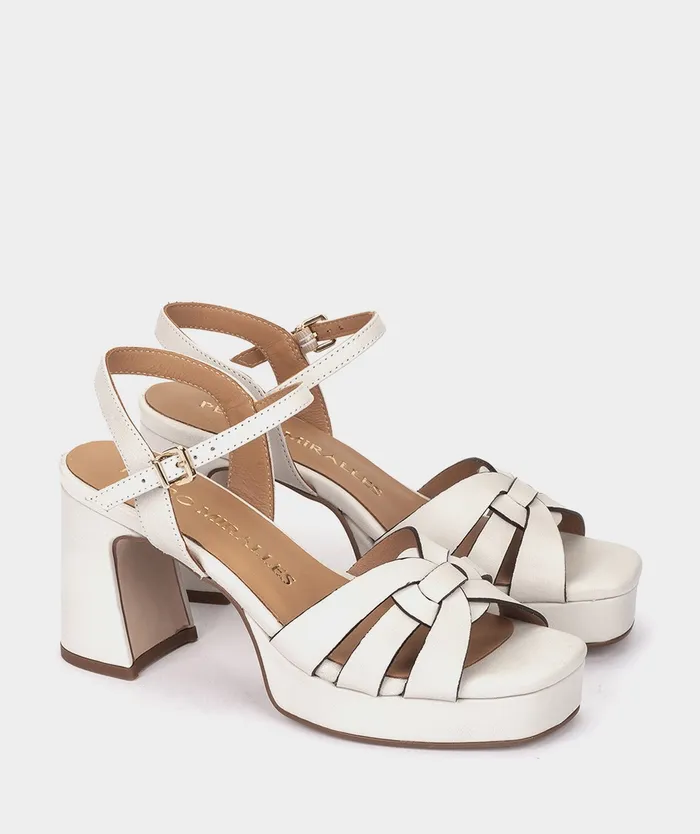 Women Verapaz White 8211 Heeled Sandals Pedro Miralles