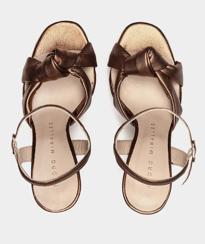 Women Versalles Bronce 8211 Heeled Sandals Pedro Miralles
