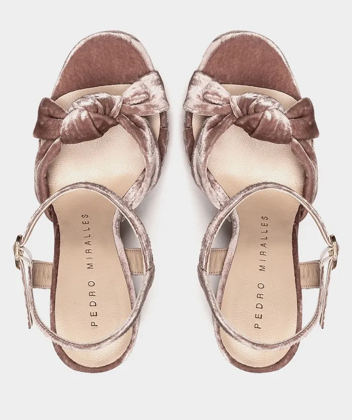Women Versalles Pink 8211 Heeled Sandals Pedro Miralles