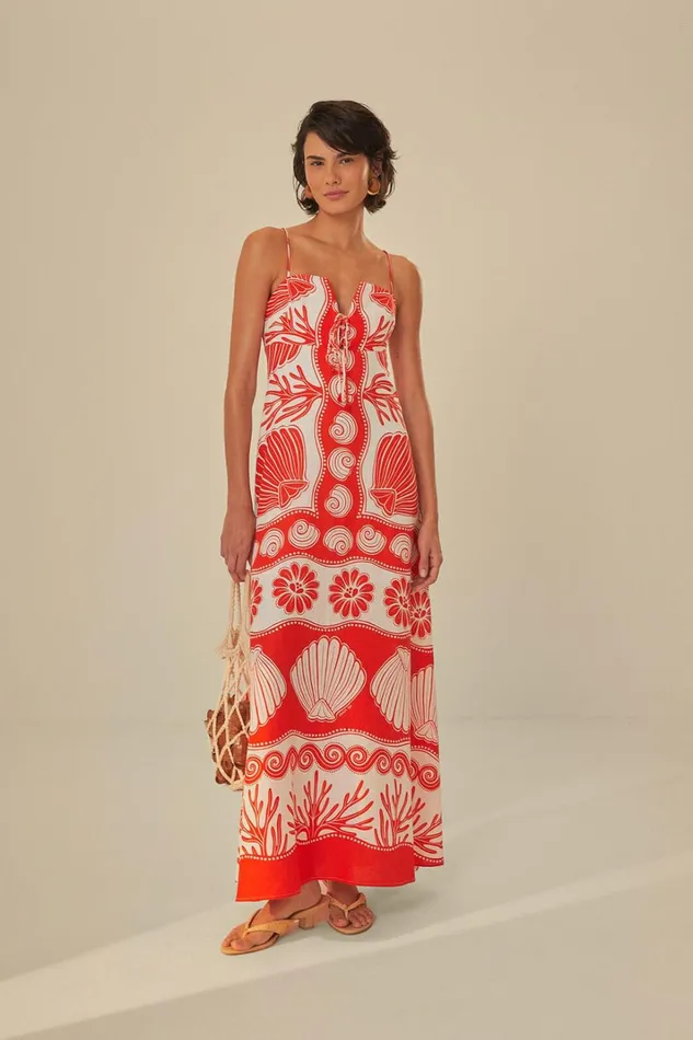 Women White Ainika Shell LENZING ECOVERO Euroflax Maxi Dress Ainika Shell White FARM Rio Maxi Dresses Women White Ainika Shell LENZING ECOVERO Euroflax Maxi Dress Ainika Shell White FARM Rio Maxi Dresses