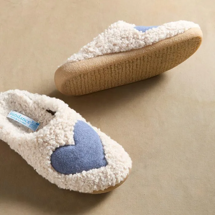 Women Winter Love Slippers Natural Blue Sundance Catalog Slippers and Socks Women Winter Love Slippers Natural Blue Sundance Catalog Slippers and Socks