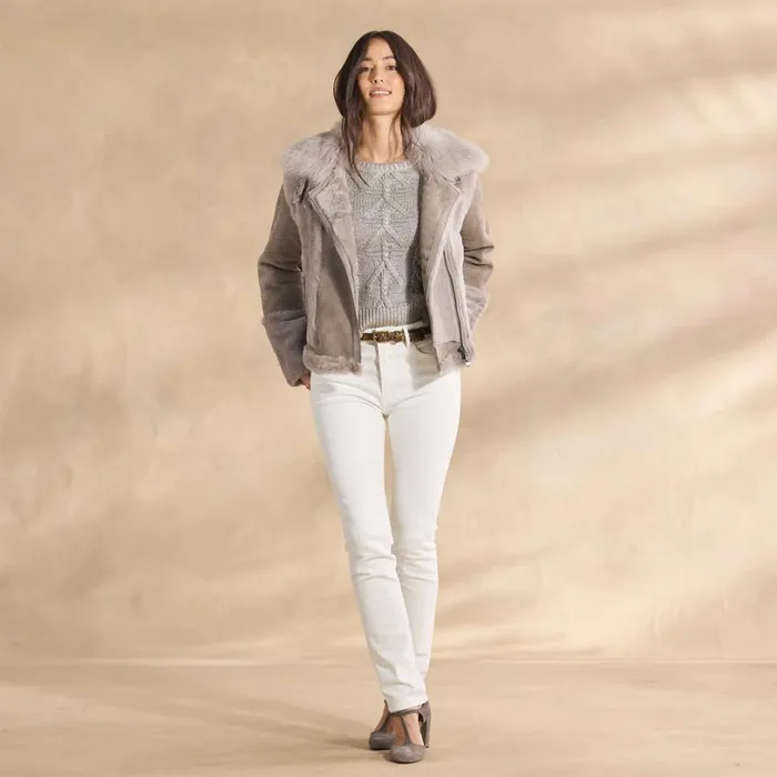 Women Winter Soul Shearling Coat Smokey Quartz Sundance Catalog Jackets and Coats Women Winter Soul Shearling Coat Smokey Quartz Sundance Catalog Jackets and Coats