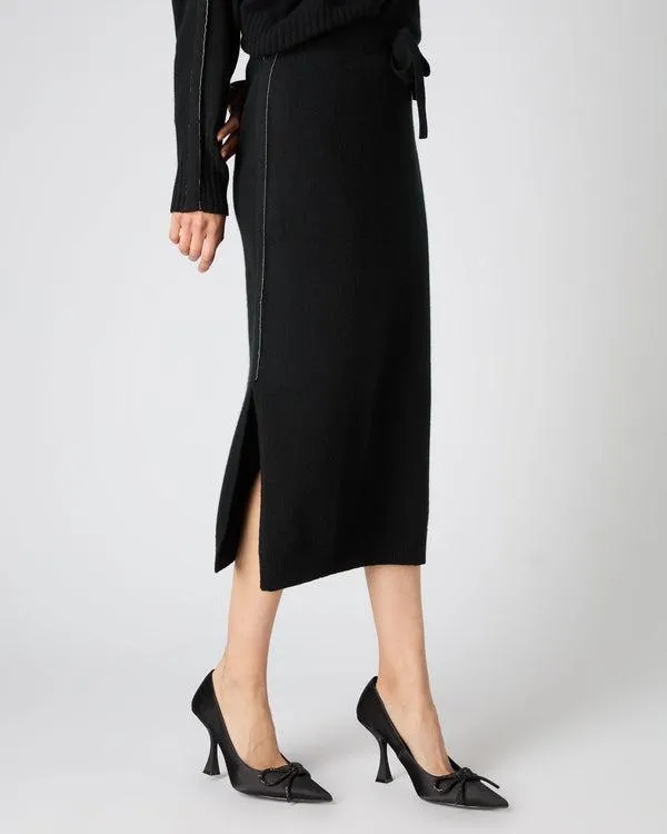 Women Women039s Metal Trim Cashmere SkirtIn Black Black NPeal Dresses and Skirts Women Women039s Metal Trim Cashmere SkirtIn Black Black NPeal Dresses and Skirts