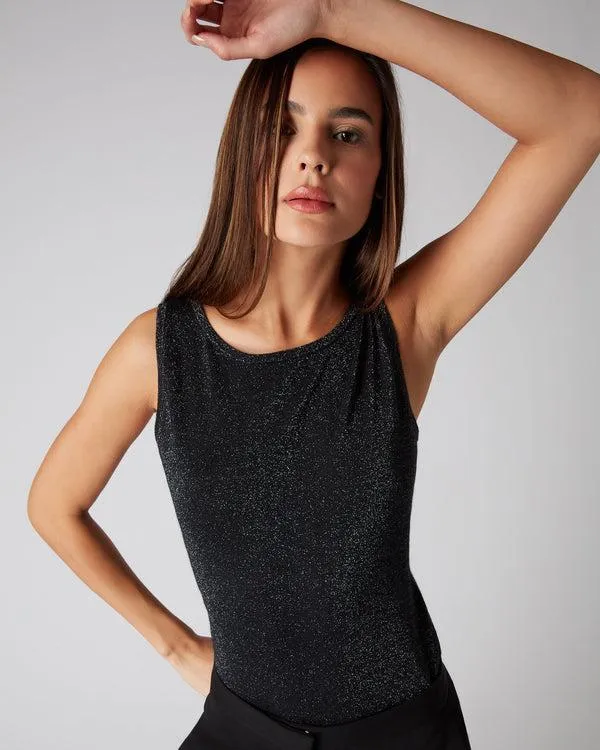 Women Women039s Superfine Cashmere Shell Top With LurexIn Black Sparkle Black Sparkle NPeal Tops and Tshirts Women Women039s Superfine Cashmere Shell Top With LurexIn Black Sparkle Black Sparkle NPeal Tops and Tshirts