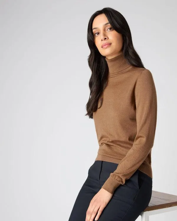 Women Women039s Superfine Turtle Neck Cashmere SweaterIn Dark Camel Brown Dark Camel Brown NPeal Turtle Necks Women Women039s Superfine Turtle Neck Cashmere SweaterIn Dark Camel Brown Dark Camel Brown NPeal Turtle Necks