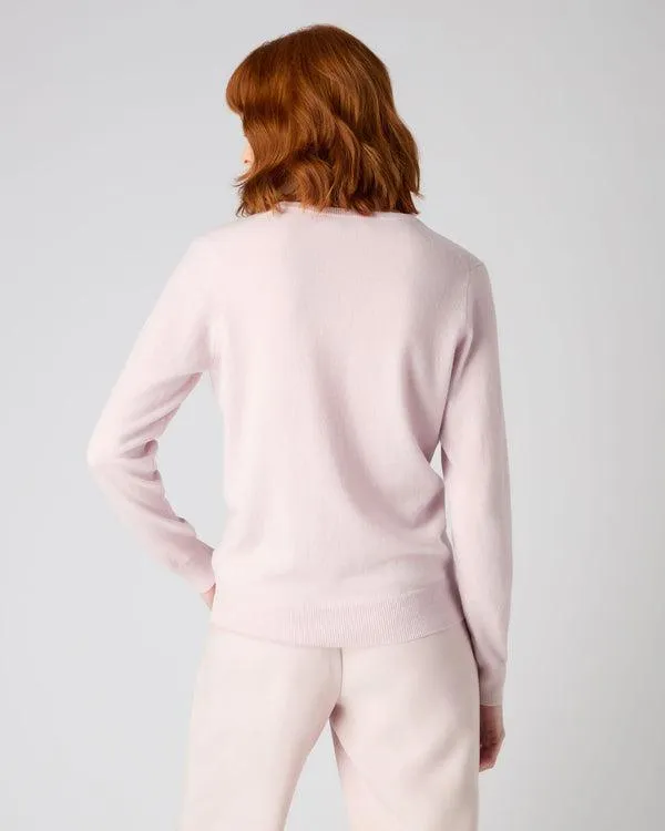 Women Women039s V Neck Cashmere SweaterIn Quartz Pink Quartz Pink NPeal V Necks