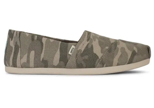 Women WomenAlpargata Camo Taupe Grey TOMS Exclusives