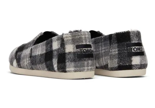 Women WomenAlpargata Grey Plaid With Faux Fur Plaid Grey TOMS Exclusives