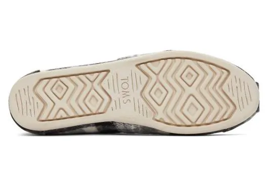 Women WomenAlpargata Grey Plaid With Faux Fur Plaid Grey TOMS Exclusives