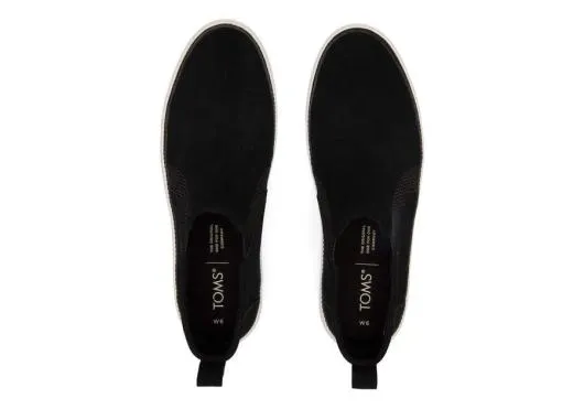 Women WomenBryce Black Suede Slip On Sneaker Black TOMS Slip Ons