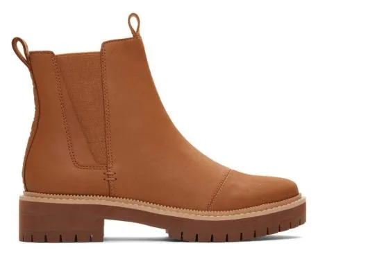 Women WomenDakota Tan Water Resistant Leather Boot Water Resistant Tan TOMS Boots and Booties