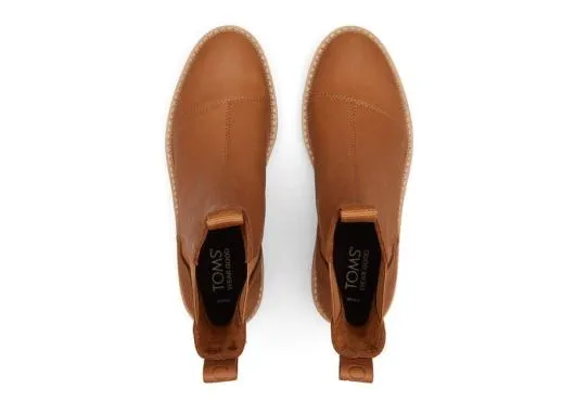 Women WomenDakota Tan Water Resistant Leather Boot Water Resistant Tan TOMS Boots and Booties