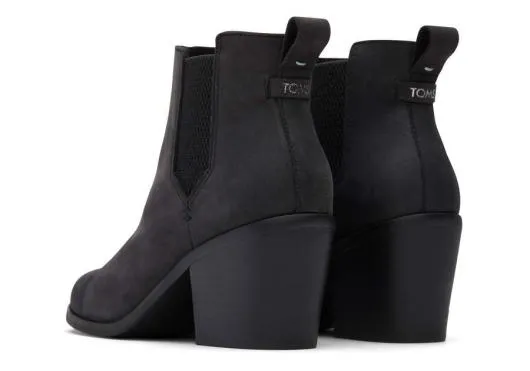 Women WomenEverly Black Nubuck Heeled Boot Black TOMS Boots and Booties
