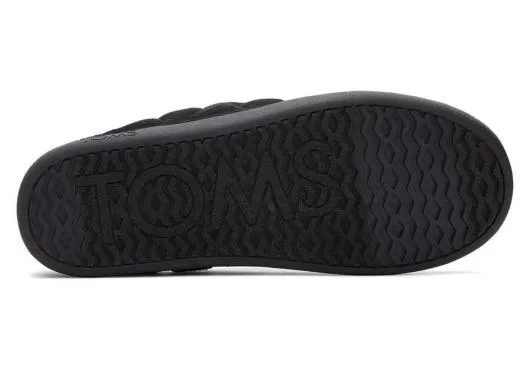 Women WomenEzra Black Quilted Convertible Slipper Black Quilted Felt TOMS Slippers