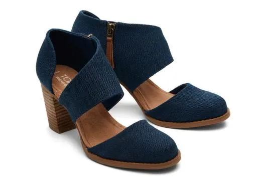 Women WomenMilan Blue Closed Toe Heel Dark Indigo TOMS Exclusives