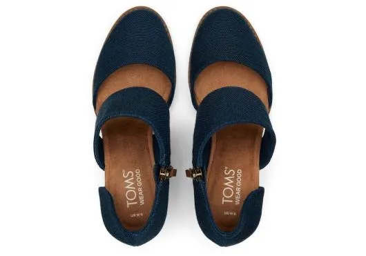 Women WomenMilan Blue Closed Toe Heel Dark Indigo TOMS Exclusives