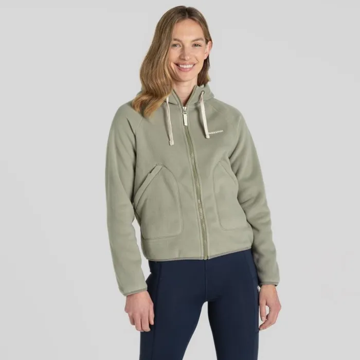 Womens Full Zip Fleece Craghoppers Grainne Full Zip Fleece Vert