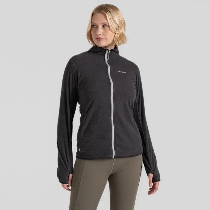 Womens Full Zip Fleece Craghoppers NosiLife Anya Jacket Charcoal