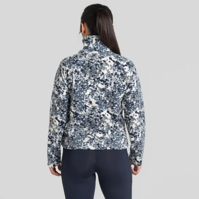 Womens Half Zip Fleece Craghoppers Evie Half Zip Fleece Winter Sky Print Womens Half Zip Fleece Craghoppers Evie Half Zip Fleece Winter Sky Print