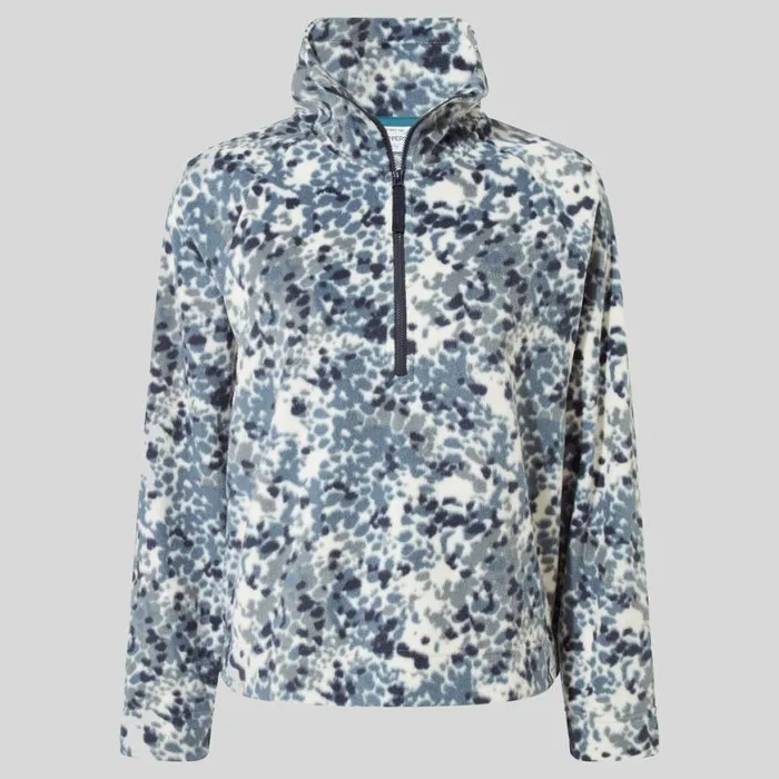 Womens Half Zip Fleece Craghoppers Evie Half Zip Fleece Winter Sky Print Womens Half Zip Fleece Craghoppers Evie Half Zip Fleece Winter Sky Print