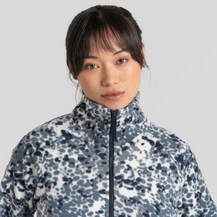 Womens Half Zip Fleece Craghoppers Evie Half Zip Fleece Winter Sky Print Womens Half Zip Fleece Craghoppers Evie Half Zip Fleece Winter Sky Print