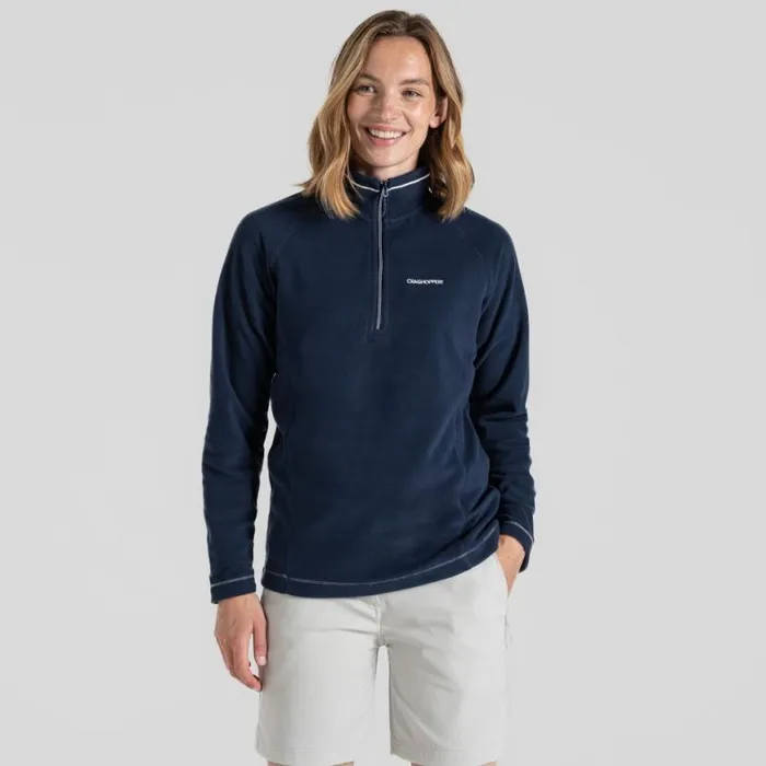 Womens Half Zip Fleece Craghoppers Miska VI Half Zip Fleece Blue Navy