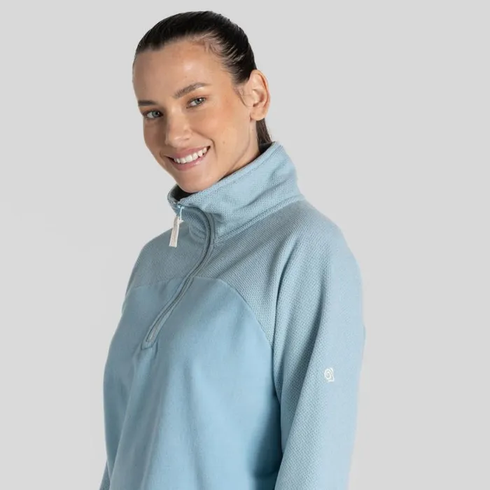 Womens Half Zip Fleece Craghoppers Selina Half Zip Fleece Sky Blue Womens Half Zip Fleece Craghoppers Selina Half Zip Fleece Sky Blue