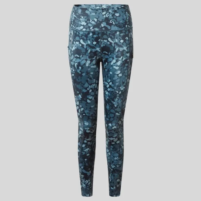 Womens Leggings Craghoppers Kiwi Pro Leggings Blue Navy Print