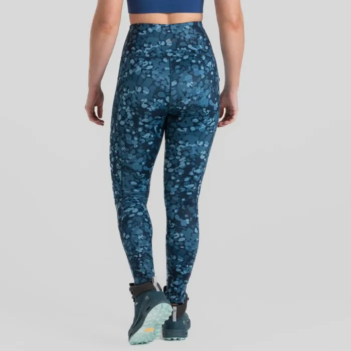 Womens Leggings Craghoppers Kiwi Pro Leggings Blue Navy Print Womens Leggings Craghoppers Kiwi Pro Leggings Blue Navy Print
