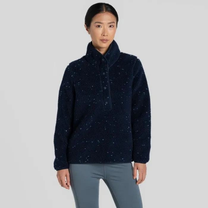 Womens Sweatshirts Craghoppers Massey Overhead Fleece Blue Navy