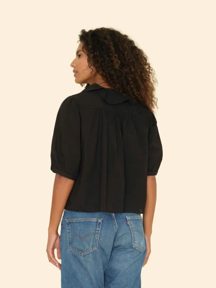 Xirena Black Caspia Top Women Tops