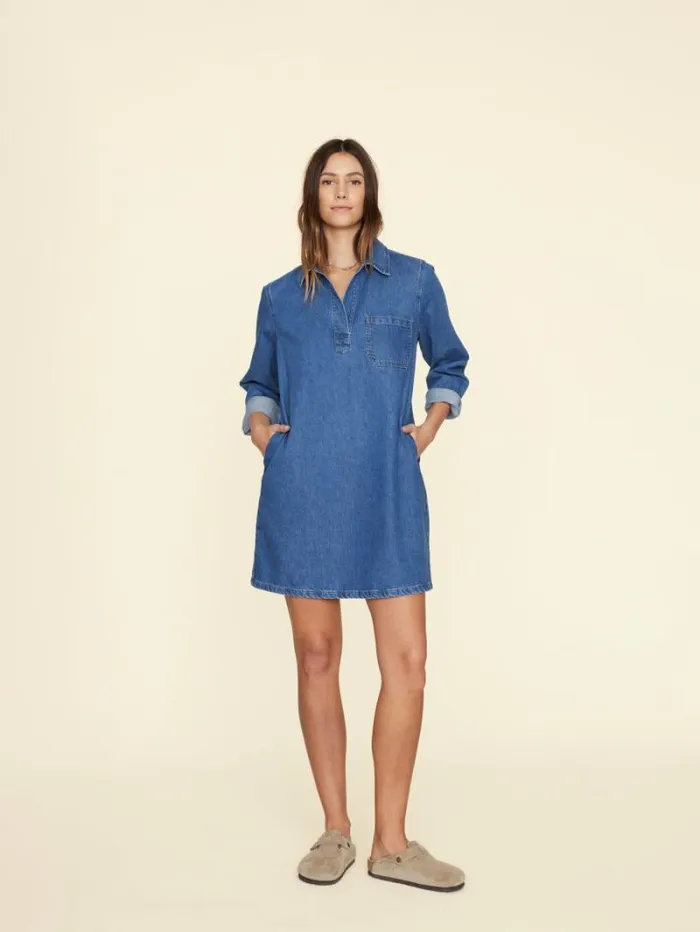 Xirena Deep Indigo Max Denim Dress Women Dresses