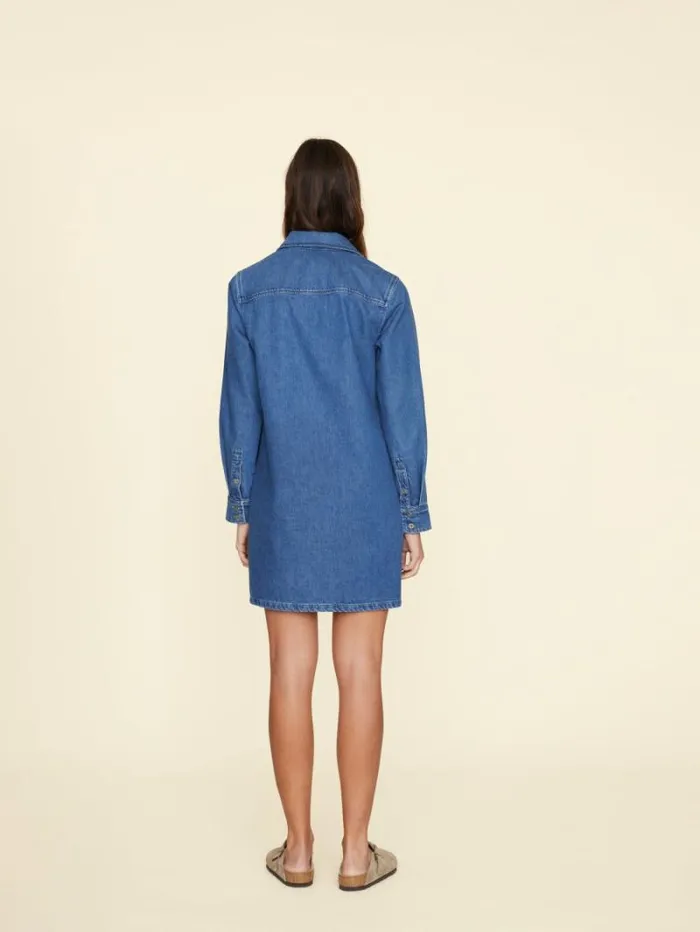 Xirena Deep Indigo Max Denim Dress Women Dresses