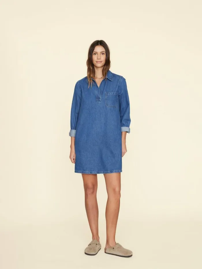 Xirena Deep Indigo Max Denim Dress Women Dresses