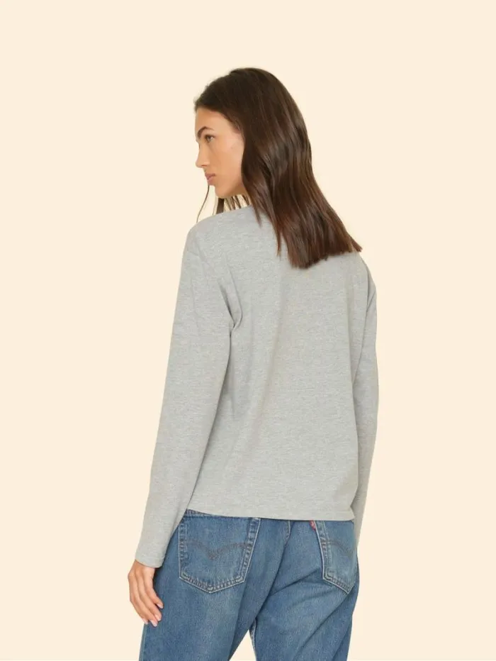 Xirena Heather Grey Nico Tee Women Sweats and Tees